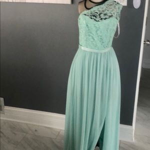 Wedding guest/ bridesmaid dress teal color